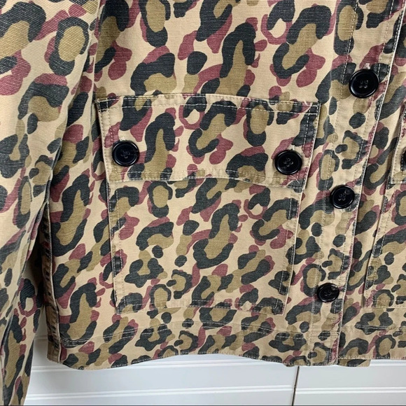 NWOT Veronica Beard Mercer Leopard Print Jacket Military Inspire Designer Medium - Picture 7 of 16